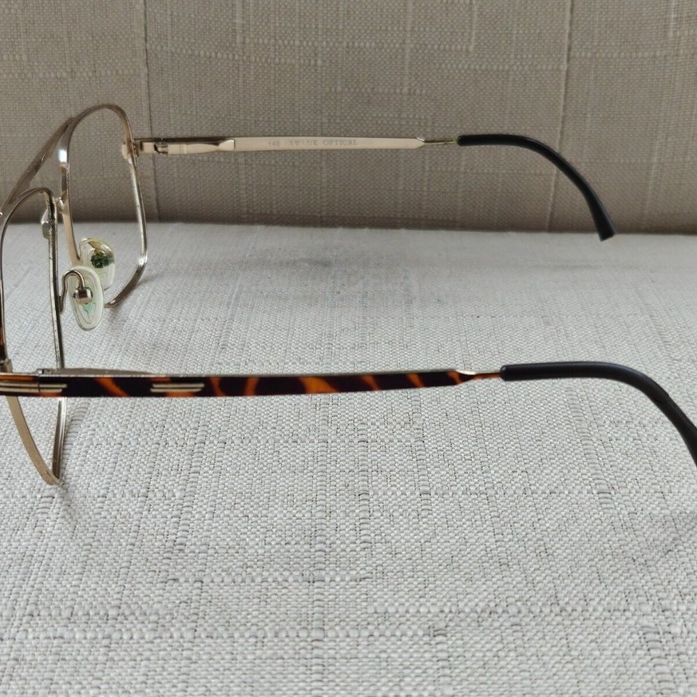 Swank Optical Vintage Men Eyeglasses Gold Tone KODIAK 58[]16 140 Glasses - Picture 7 of 11